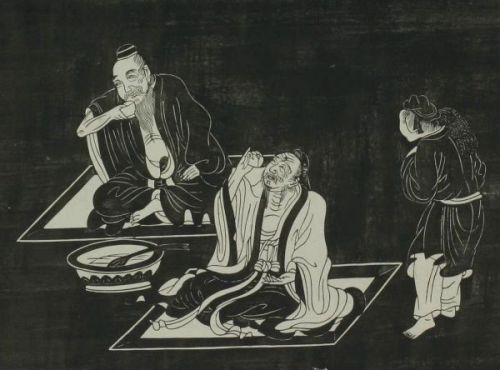 赵孟頫《陶渊明像传》长卷局部 日本早稻田大学藏